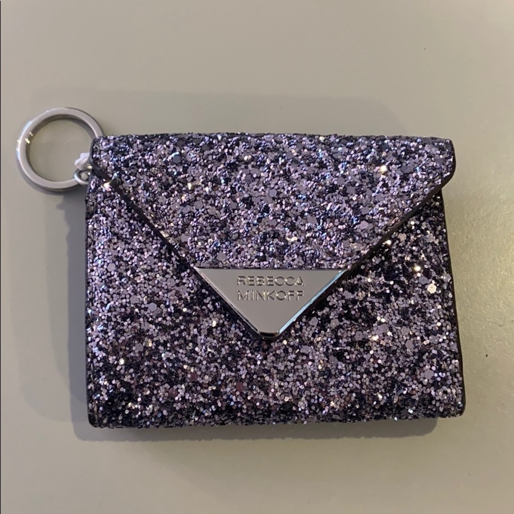 Rebecca minkoff glitter key case new